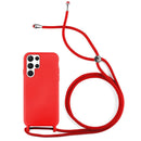 Capa Samsung Galaxy S25 Ultra Silicone Cordão - Vermelho