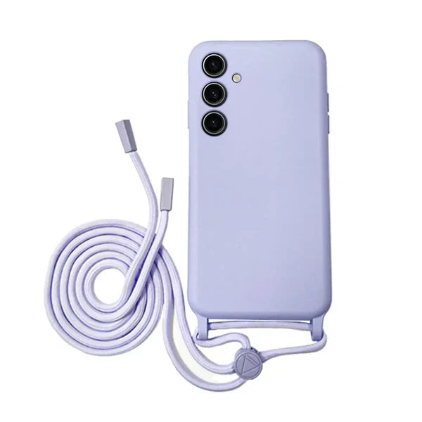 Capa Samsung Galaxy A17 Silicone Cordão - Lilás