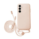 Capa Samsung Galaxy A17 Silicone Cordão - Rosa