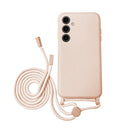 Capa Samsung Galaxy A26 Silicone Cordão - Rosa Claro