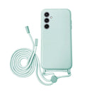 Capa Samsung Galaxy S23 FE Silicone Cordão - Azul Turquesa