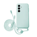 Capa Samsung Galaxy S24 Plus Silicone Cordão - Azul Turquesa