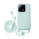 Capa Xiaomi 13 Pro de Silicone com Cordão - Azul Turquesa