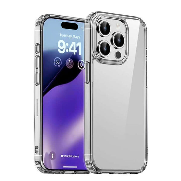 Capa Transparente Premium em Acrílico Duro para iPhone 15 Pro