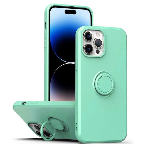 Capa Xiaomi 12/12X Silicone Iman Anel - Azul Turquesa