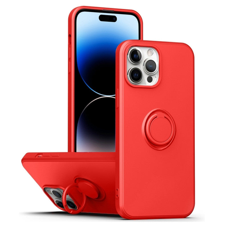 Capa Xiaomi 12 Pro Silicone Iman Anel - Vermelho