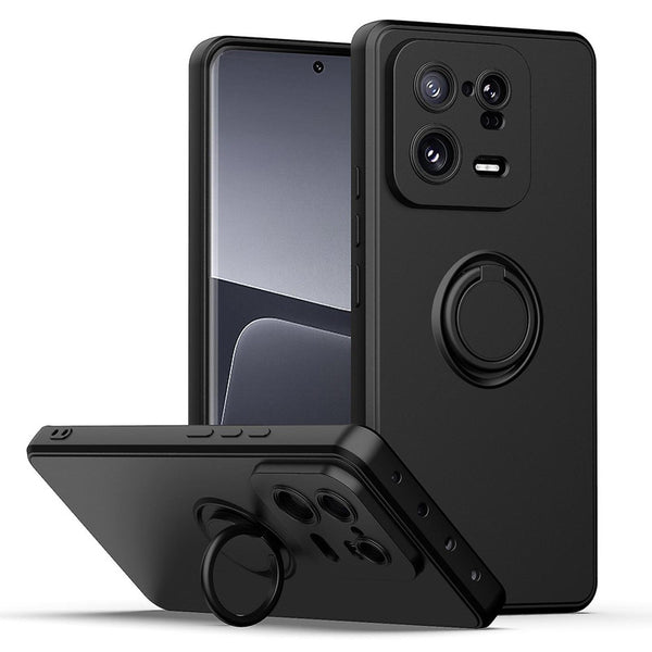 Capa Xiaomi 13 de Silicone com íman e Anel 360º - Preto