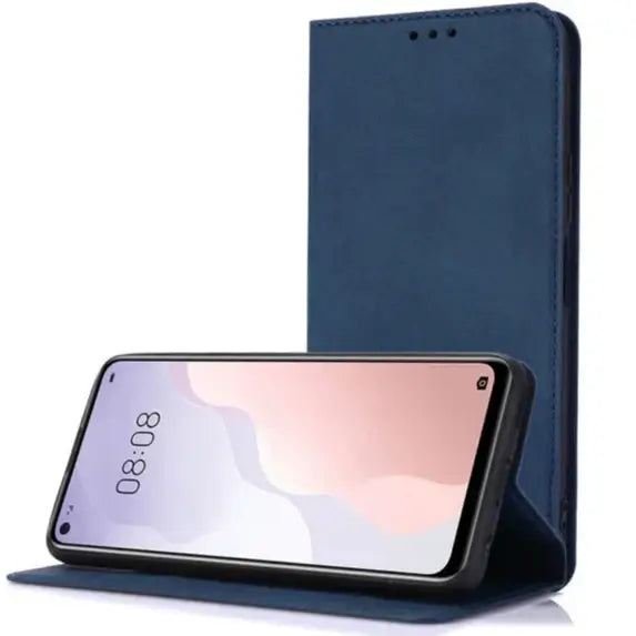 Capa Oppo A80 Livro - Azul Escuro