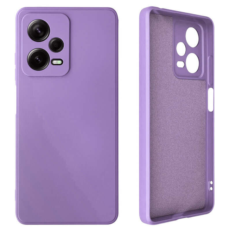 Capa Xiaomi Redmi Note 12 5G Silicone Premium - Lilás