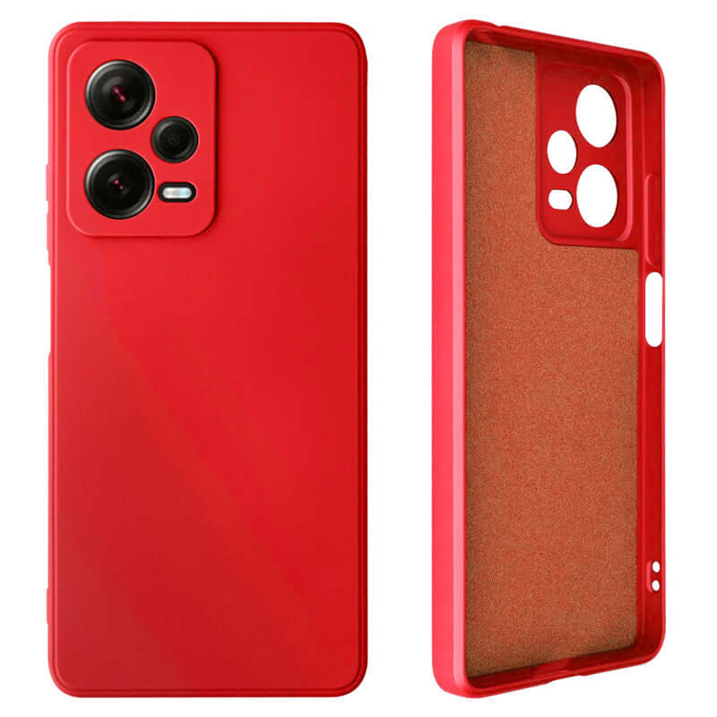 Capa Xiaomi Redmi Note 12 5G Silicone Premium - Vermelho