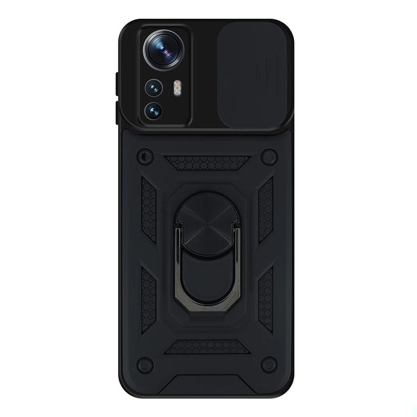 Capa Xiaomi 12 Pro Militar Tampa Deslizante - Preto