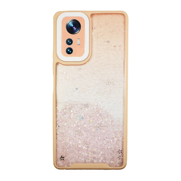 Capa Xiaomi 12 Pro Purpurina Antichoque - Rosa