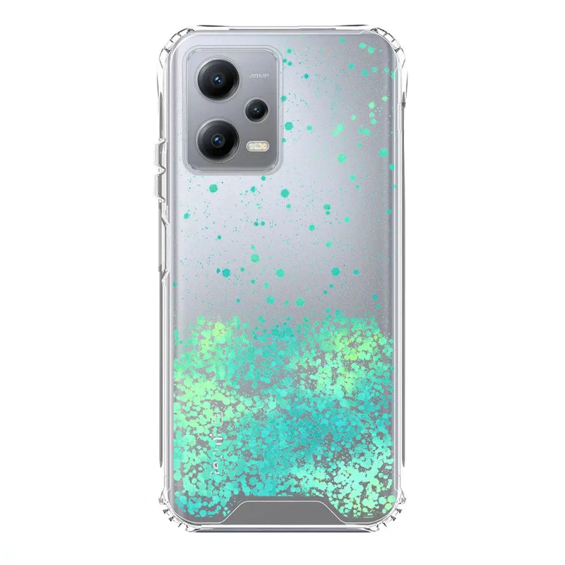 Capa Xiaomi Redmi Note 12 5G Purpurina - Azul Turquesa