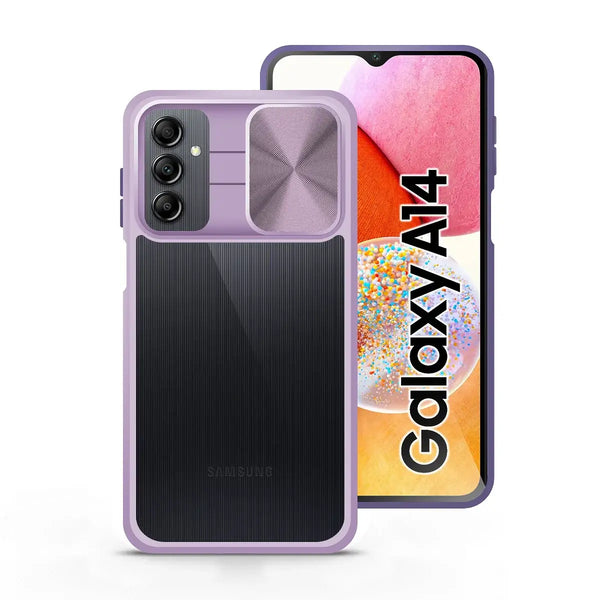 Capa Samsung Galaxy A14 4G/5G Tampa Deslizante Premium - Lilás