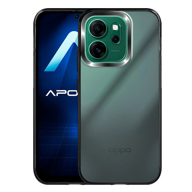 Capa Oppo Reno 14 Acrílico Colorida - Preto