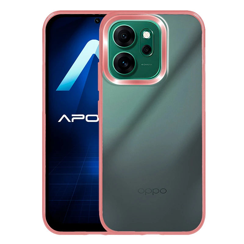 Capa Oppo Reno 14 Acrílico Colorida - Rosa