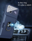 Capa Samsung Galaxy S22 Ultra Militar com iman, anel e cobertura total das câmeras - Preto