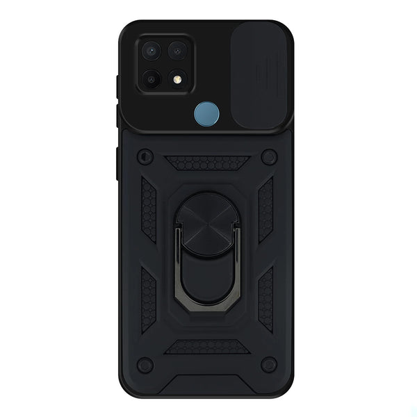 Capa Oppo A15 Militar Tampa Deslizante - Preto