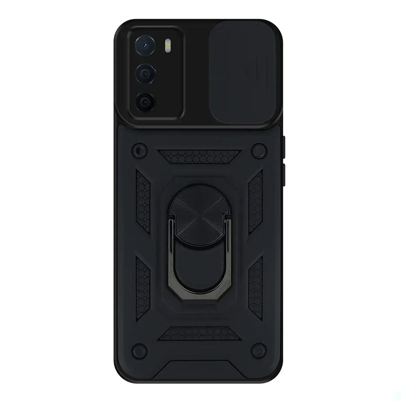 Capa Oppo A16/A16S Militar Tampa Deslizante - Preto