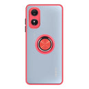 Capa Oppo A17 Smoked Iman Anel - Vermelho