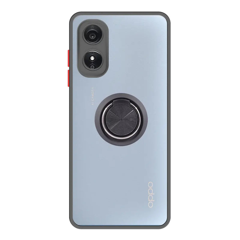 Capa Oppo A17 Smoked Iman Anel - Preto