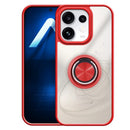 Capa Oppo Reno 16 Smoked Iman Anel - Vermelho