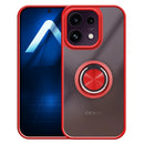 Capa Oppo Reno 16F Smoked Iman Anel - Vermelho