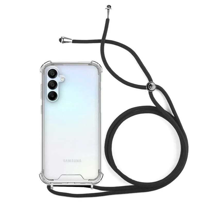 Capa Samsung Galaxy A55 5G Transparente Cordão