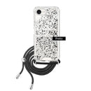 Capa iPhone 17e Purpurina Cordão - Preto