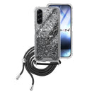 Capa Samsung Galaxy A56 Purpurina Cordão - Preto