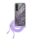 Capa Samsung Galaxy S23 FE Purpurina Cordão - Lilás
