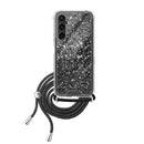 Capa Samsung Galaxy S23 FE Purpurina Cordão - Preto