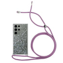 Capa Samsung Galaxy S23 Ultra Purpurina Cordão - Lilás