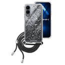 Capa Samsung Galaxy S25 Edge Purpurina Cordão - Preto