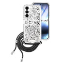 Capa Samsung Galaxy S25 FE Purpurina Cordão - Preto