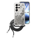 Capa Samsung Galaxy S25 Ultra Purpurina Cordão - Preto