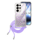 Capa Samsung Galaxy S25 Ultra Purpurina Cordão - Lilás