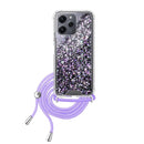 Capa Xiaomi Redmi 12 Purpurina Cordão - Lilás