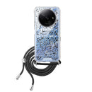 Capa Xiaomi Redmi A3 Purpurina Cordão - Preto