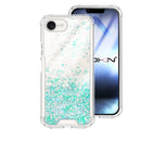 Capa iPhone 16e Purpurina - Azul Turquesa