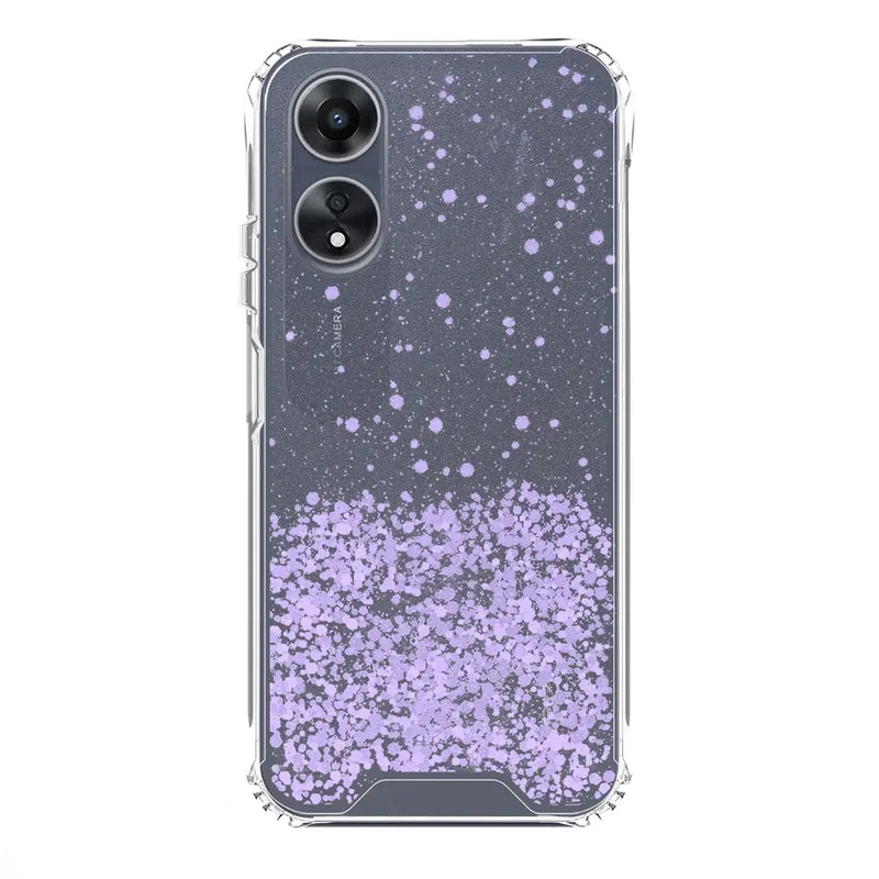 Capa Oppo A17 Purpurina - Lilás