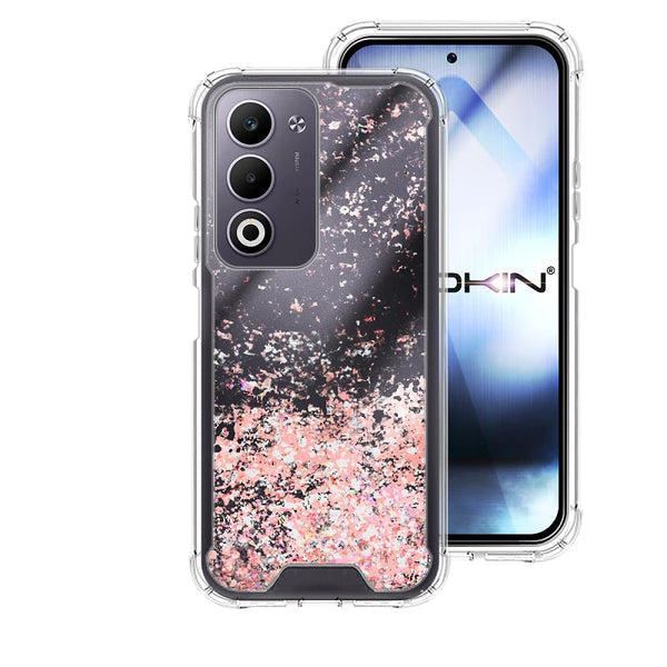 Capa Oppo A5 4G/5G Purpurina - Rosa