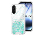 Capa Samsung Galaxy A17 Purpurina - Azul Turquesa