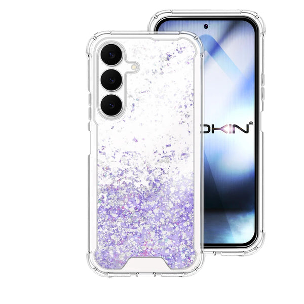 Capa Samsung Galaxy S25 FE Purpurina - Lilás