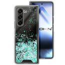 Capa Samsung Galaxy Z Fold 6 Purpurina - Azul Turquesa