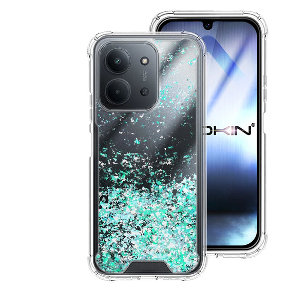 Capa Xiaomi Redmi 15C 5G Purpurina - Azul Turquesa
