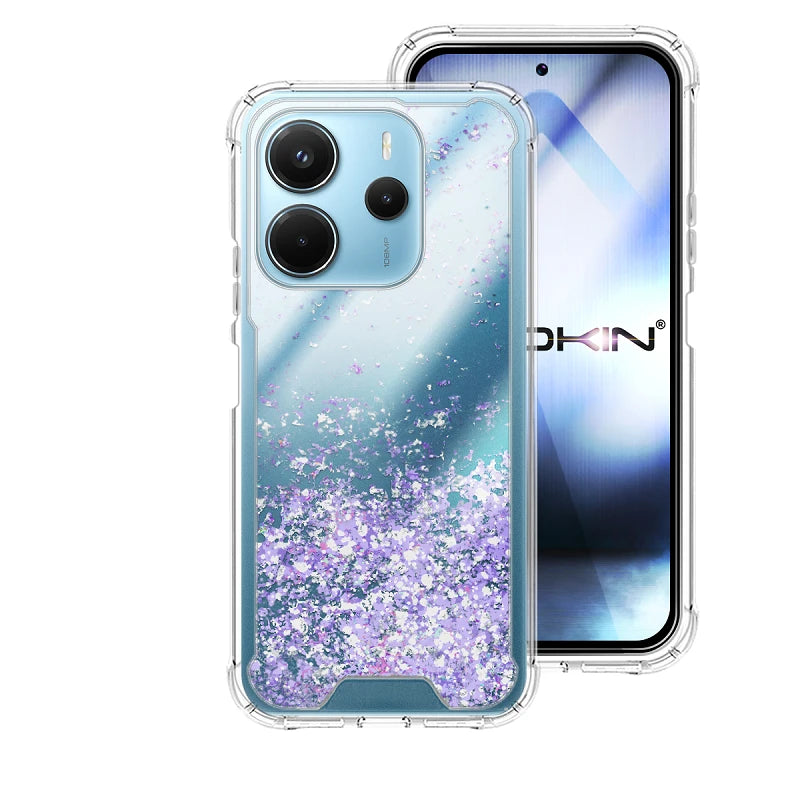 Capa Xiaomi Redmi Note 14 4G Purpurina - Lilás