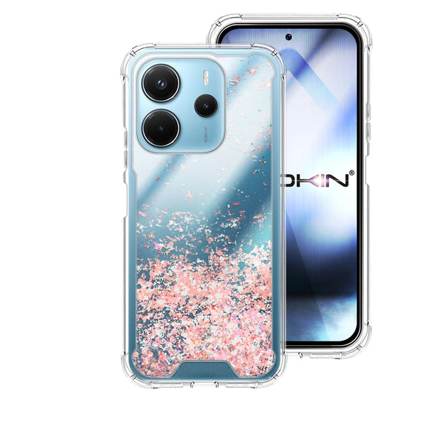 Capa Xiaomi Redmi Note 14 4G Purpurina - Rosa