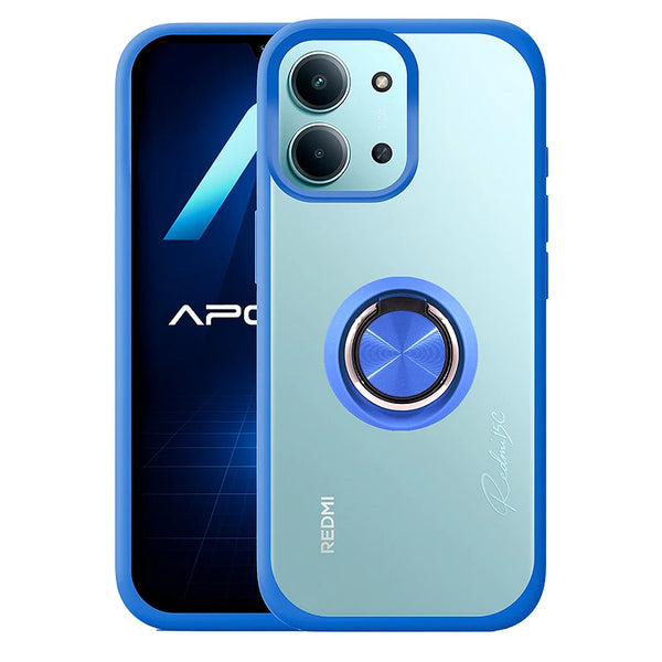 Capa Xiaomi Redmi 15C Smoked Iman Anel - Azul
