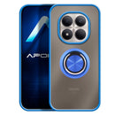Capa Xiaomi Redmi Note 15 Pro 4G Smoked Iman Anel - Azul Escuro